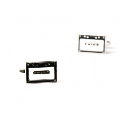 Boutons De Manchette Guitare électrique Noir Et Blanc - Accessoire Original Pour Musiciens