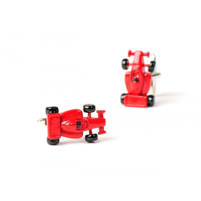 Boutons de manchette Formule 1 rouge