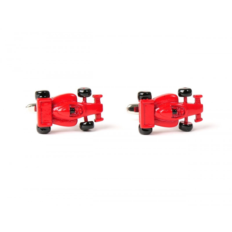 Boutons de manchette Formule 1 rouge