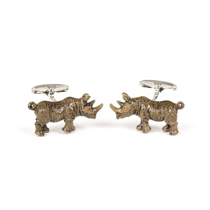 Boutons de manchette Rhinocéros