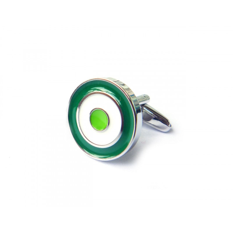 Boutons de manchette Cocarde verte