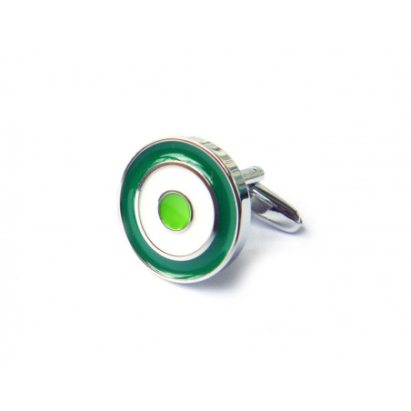 Green Cockade Cufflinks
