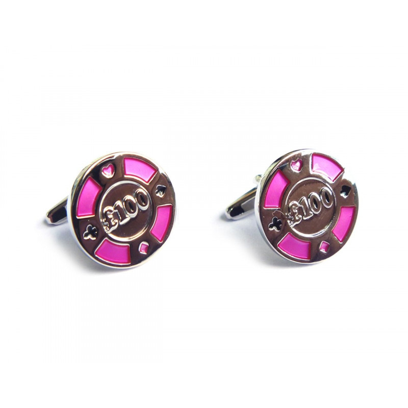Big Blind Poker Chip Cufflinks