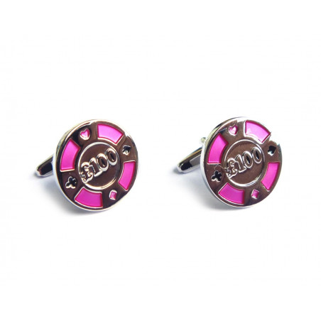 Big Blind Poker Chip Cufflinks