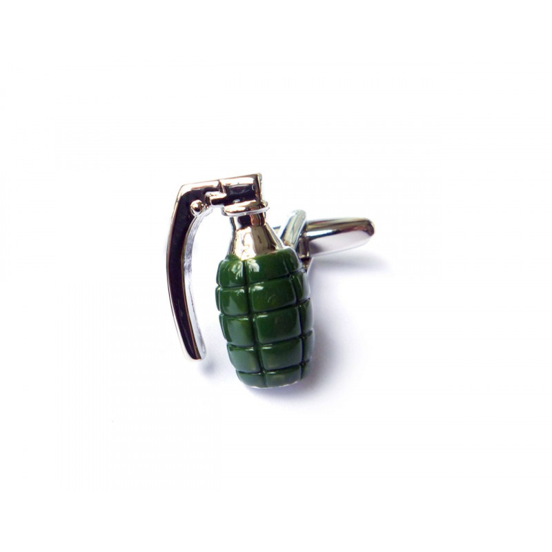 Boutons de manchette Grenades vertes