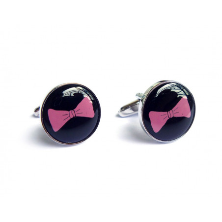 Pink Bow Tie Cufflinks