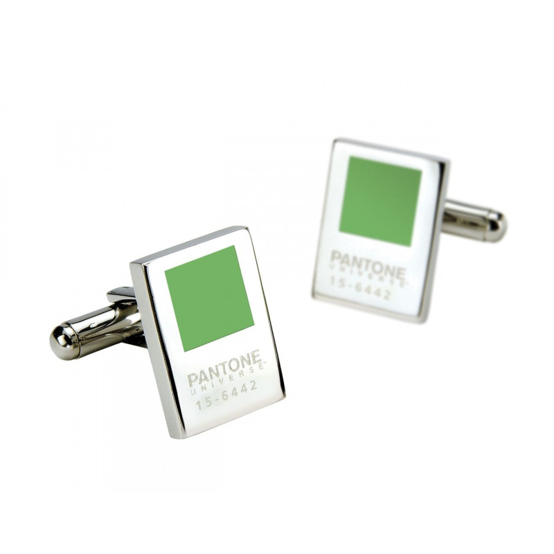 Boutons de manchette Pantone vert Bud Green