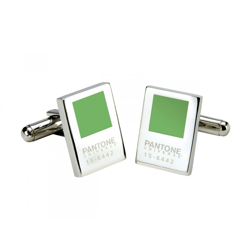 Boutons de manchette Pantone vert Bud Green