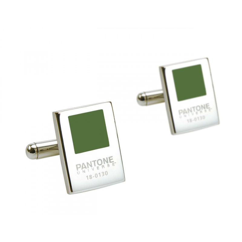 Boutons de manchette Pantone Vert Cactus