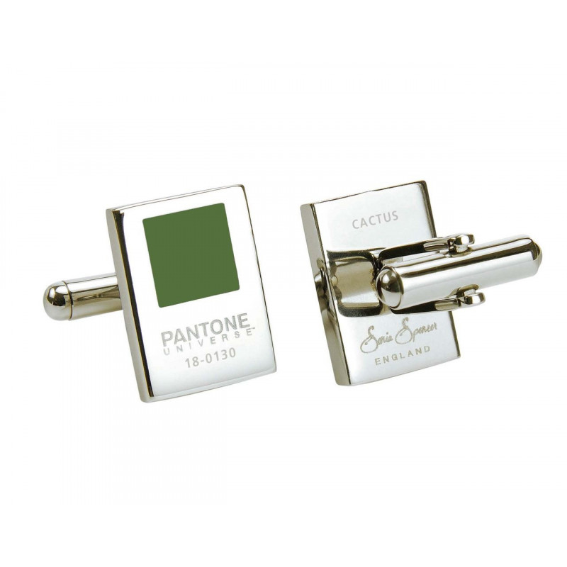 Boutons de manchette Pantone Vert Cactus