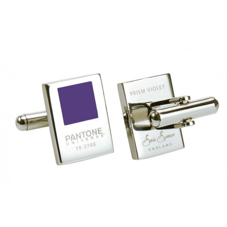 Prism Violet Rectangle Cufflinks