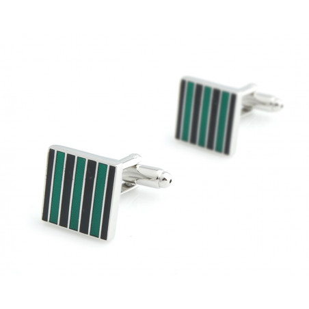 Lighthouse Green Stripe Cufflinks