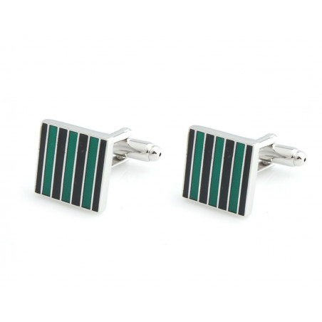 Lighthouse Green Stripe Cufflinks