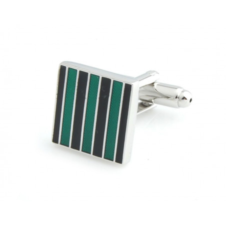 Lighthouse Green Stripe Cufflinks