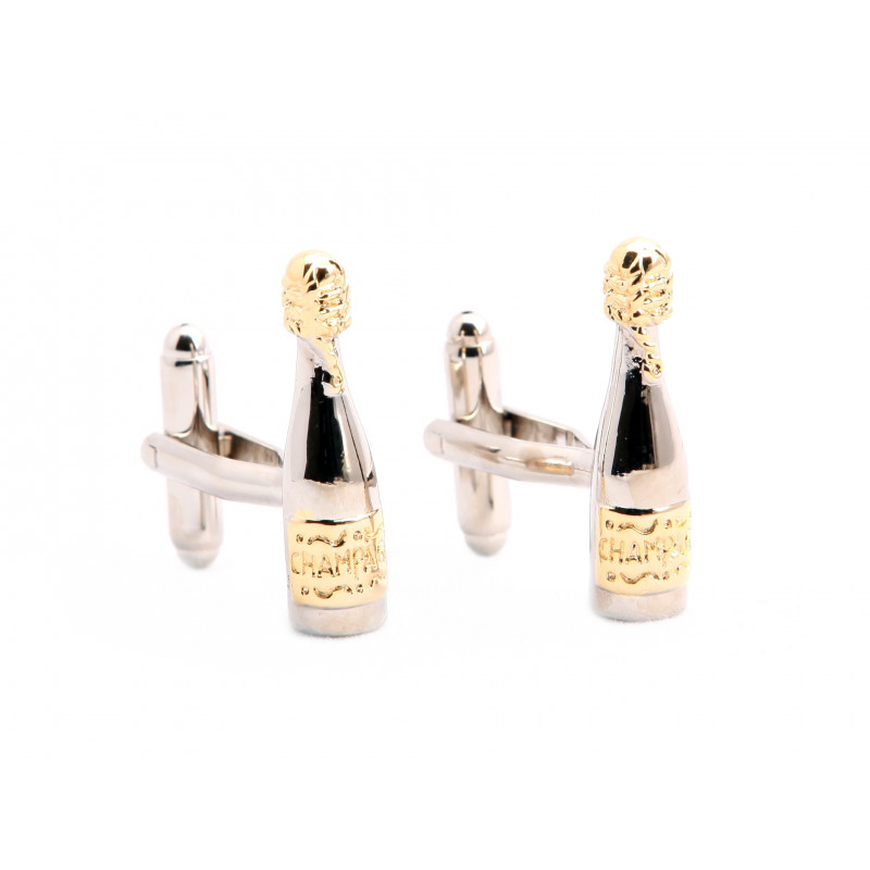 Champagne Bottle Cufflinks