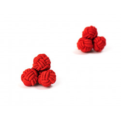 Ankara Silk Knot Cufflinks