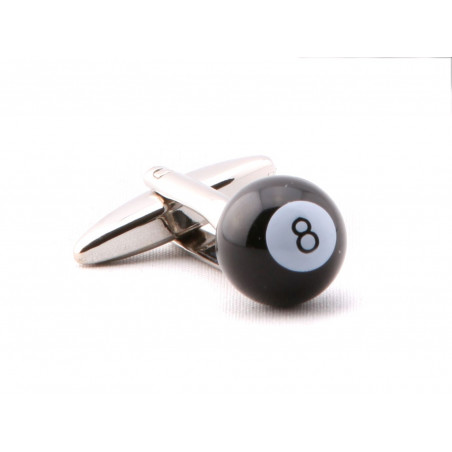 8-Ball Billiards Cufflinks