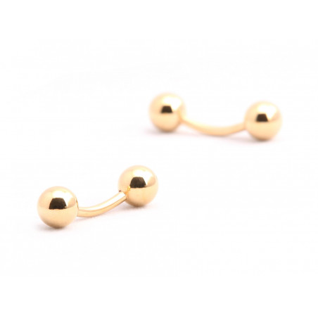 Gold Ball Cufflinks