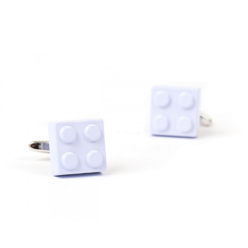 Boutons de manchette Lego mauve pâle