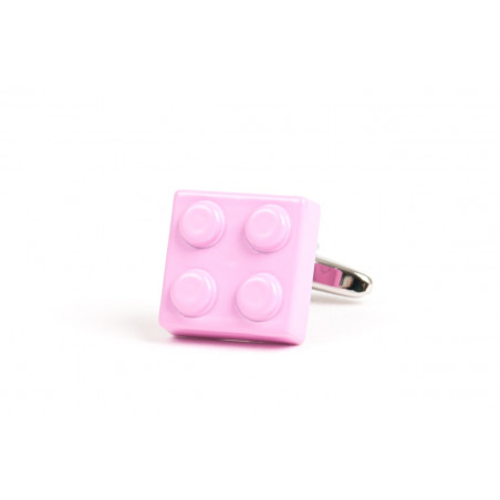 Light-Pink Lego Brick Cufflinks