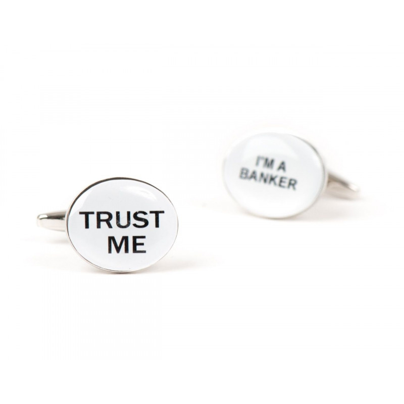 Boutons de manchette Trust Me, I'm a banker