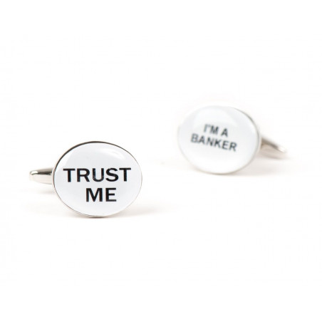 "Trust Me, I'm a Banker" Cufflinks