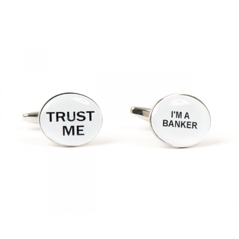 Boutons de manchette Trust Me, I'm a banker