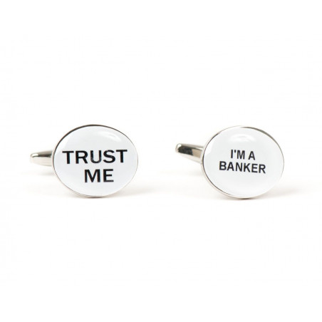 "Trust Me, I'm a Banker" Cufflinks