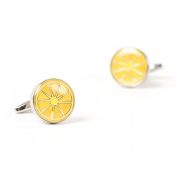 Orange Halves Cufflinks