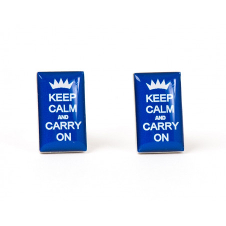 "Keep Calm and Carry On" Cufflinks