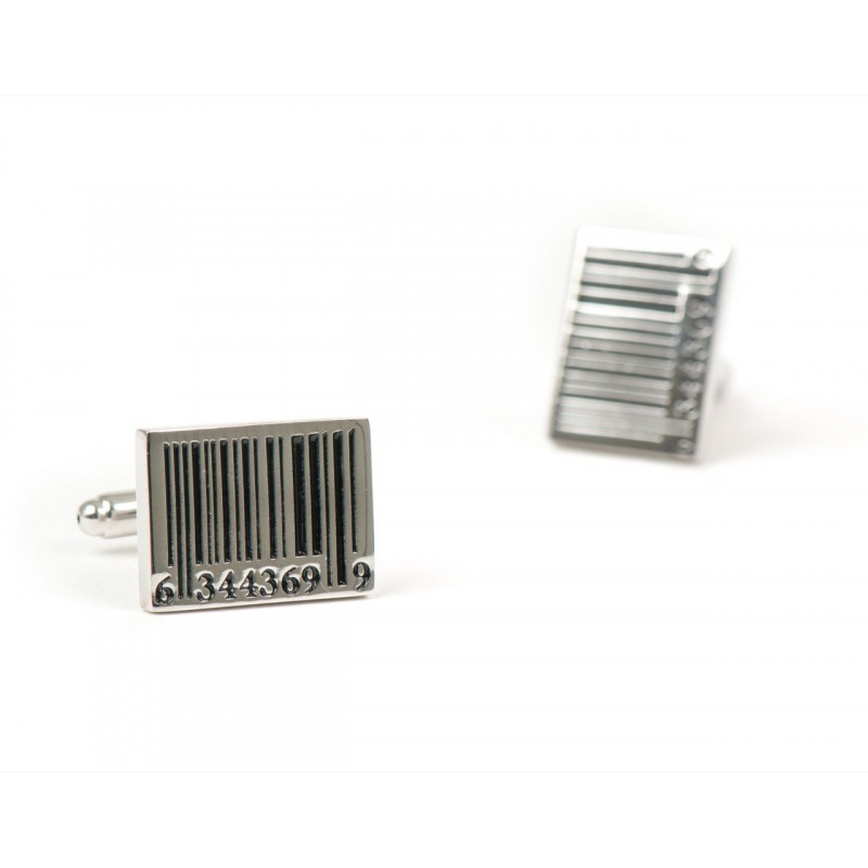Boutons de manchette Code-barre