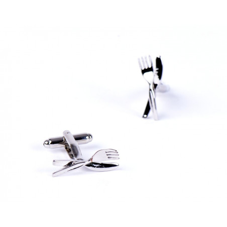 Gourmet Cufflinks (Fork & Knife)