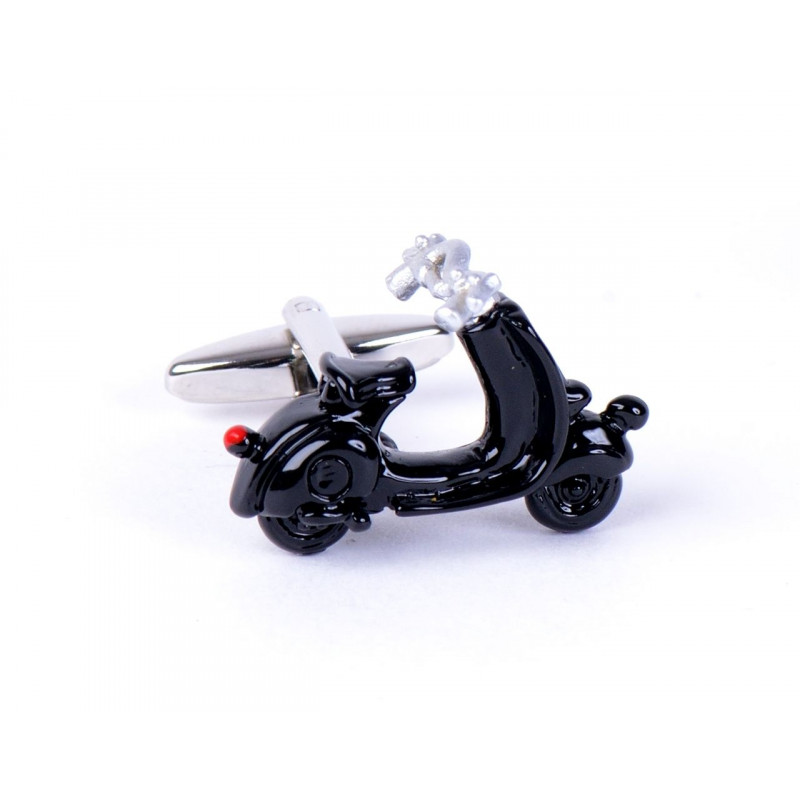 Boutons de manchette Vespa noire II