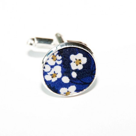 Mitsi Valeria Blue Liberty Fabric Cufflinks