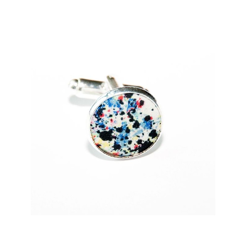 Boutons de manchette Tissu Melly Multicolore