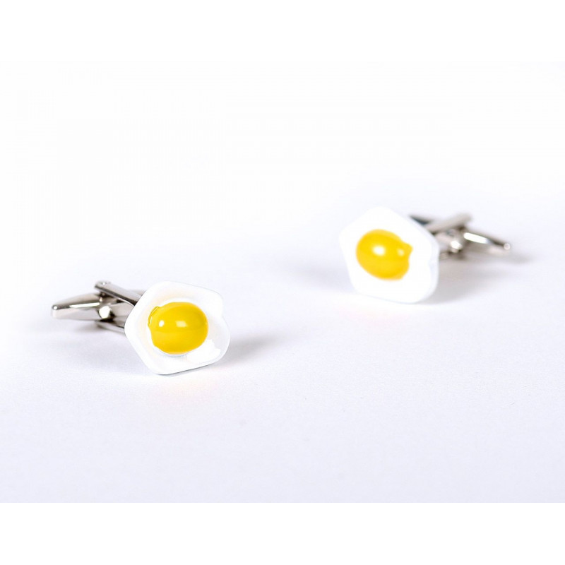 Boutons de manchette oeufs au plat