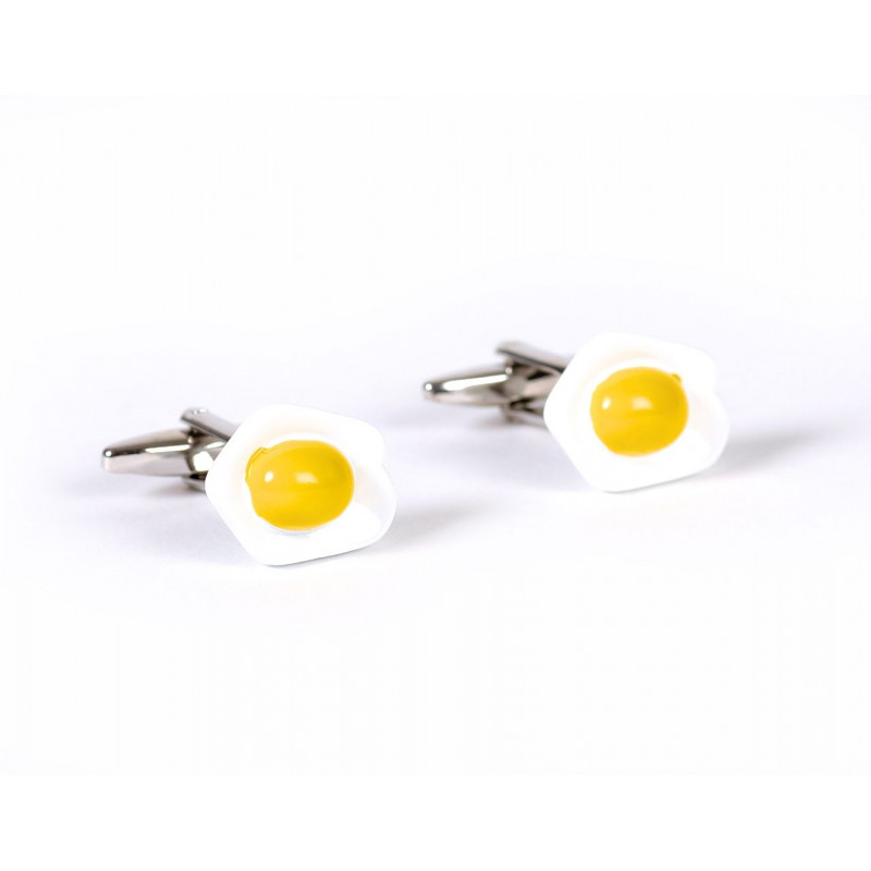 Boutons de manchette oeufs au plat