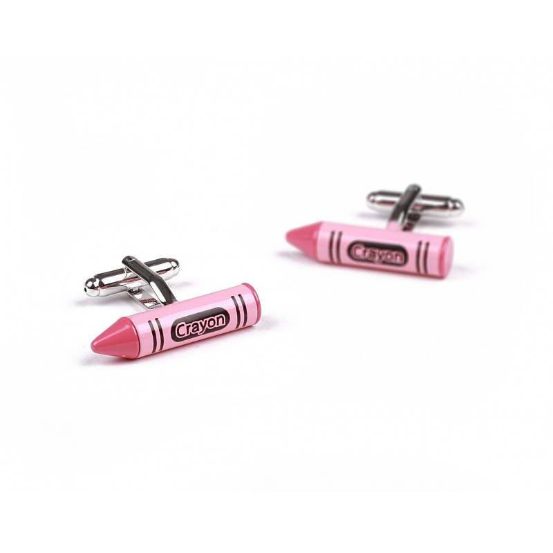 Boutons de manchette Crayola rose