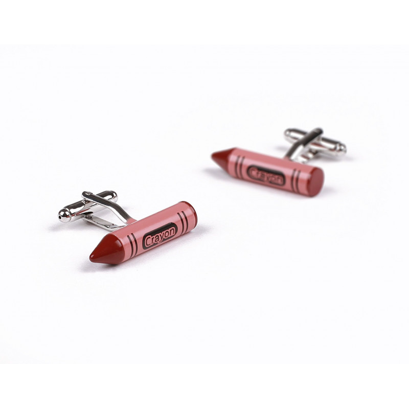 Boutons de manchette Crayola rouge