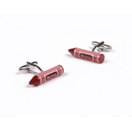 Red Crayon Cufflinks