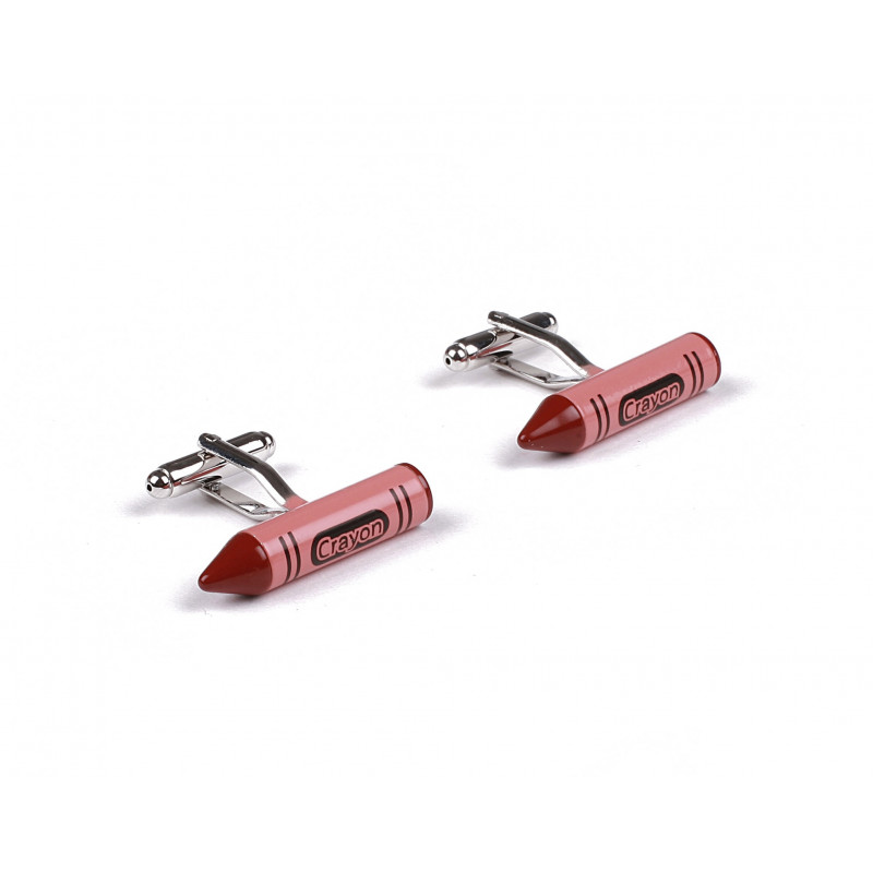 Boutons de manchette Crayola rouge