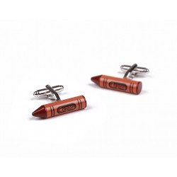 Orange Crayon Cufflinks