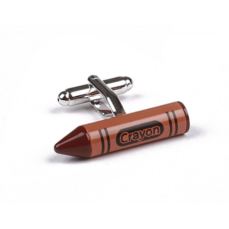 Orange Crayon Cufflinks