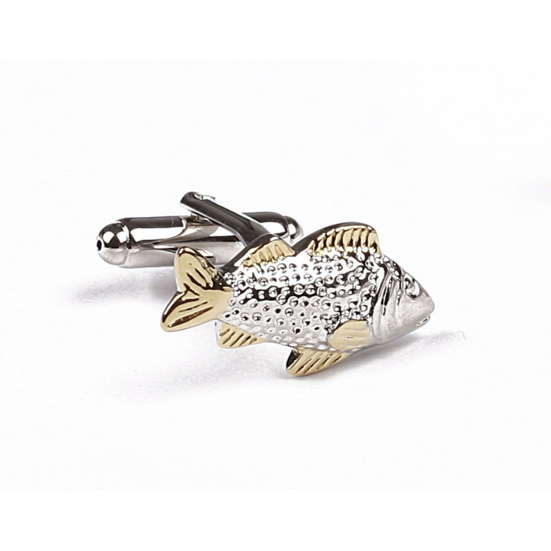 Boutons de manchette Poisson Doré jaune