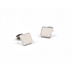 White Galuchat Cufflinks