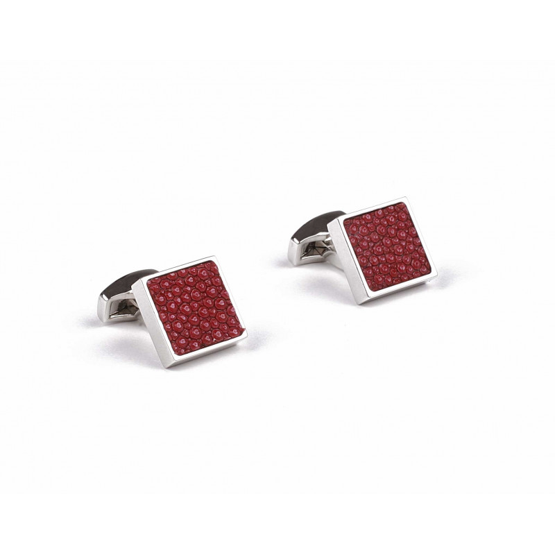 Royal Blue Shagreen Cufflinks (Galuchat)