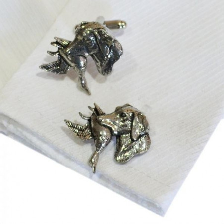 Hunting Dog & Duck Lapel Pin