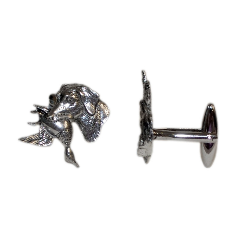 Hunting Dog & Duck Lapel Pin