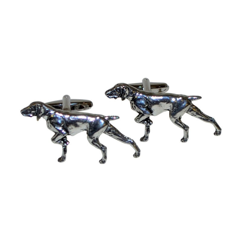 Boutons de manchette Chien de chasse : Pointer