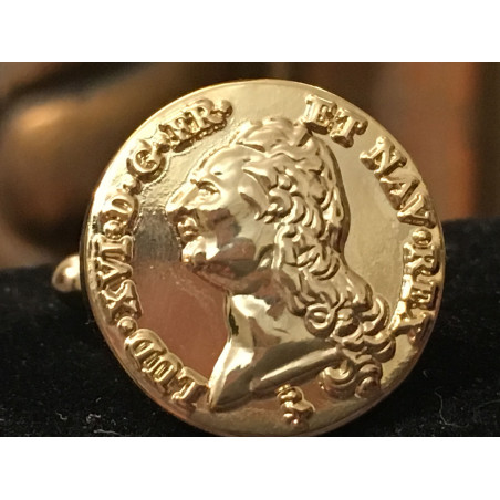 Gold Louis Coin Cufflinks